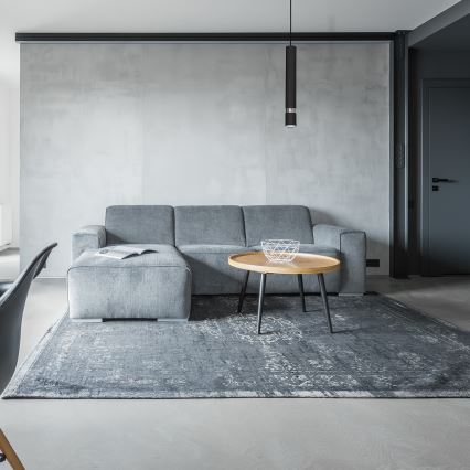 Lustre suspenso por cabo JOKER 1xGU10/25W/230V preto/cromado brilhante