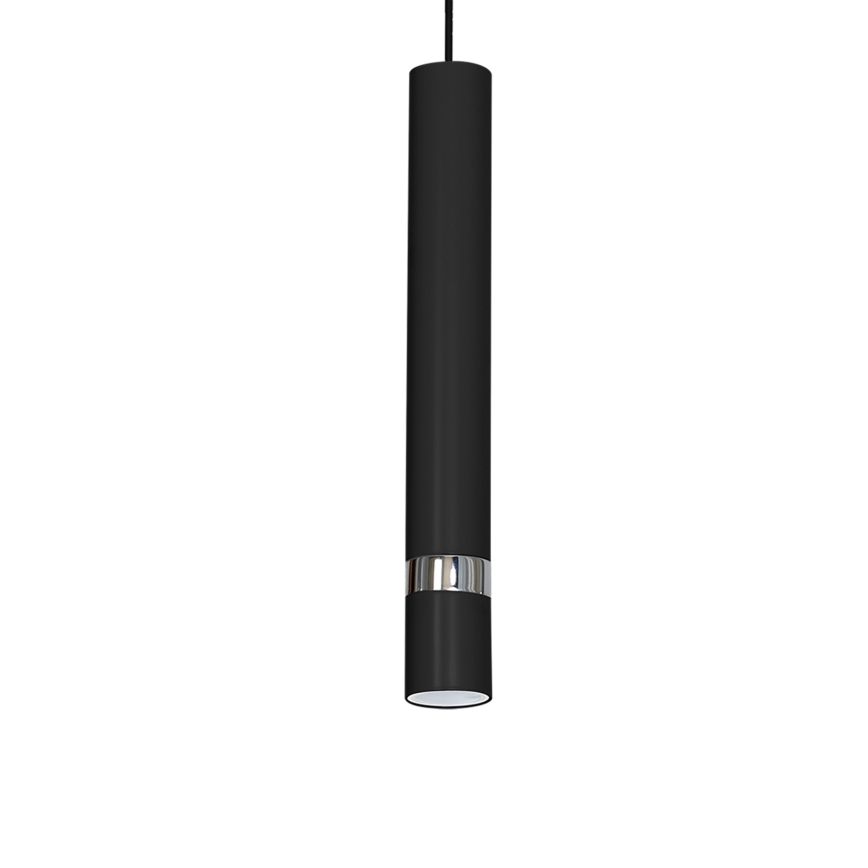 Lustre suspenso por cabo JOKER 1xGU10/25W/230V preto/cromado brilhante
