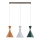 Lustre suspenso por cabo KANDY 3xE27/15W/230V multicolorido