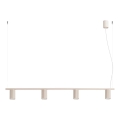 Lustre suspenso por cabo KARBON 4xGU10/10W/230V, cor creme