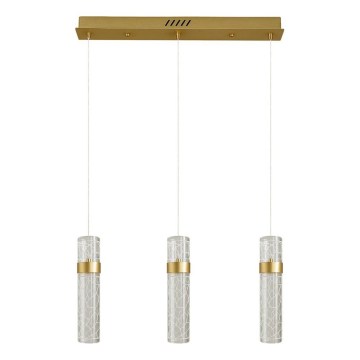 Lustre suspenso por cabo LAGOS LED/24W/230V, dourado
