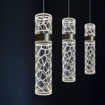 Lustre suspenso por cabo LAGOS LED/24W/230V, dourado