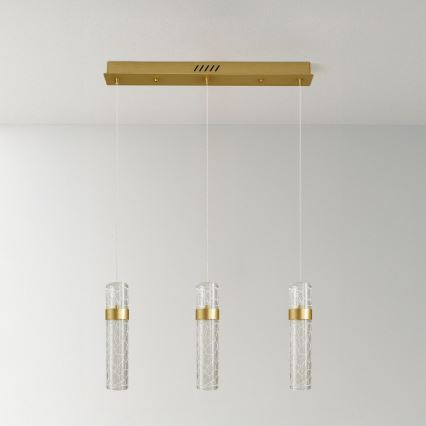 Lustre suspenso por cabo LAGOS LED/24W/230V, dourado