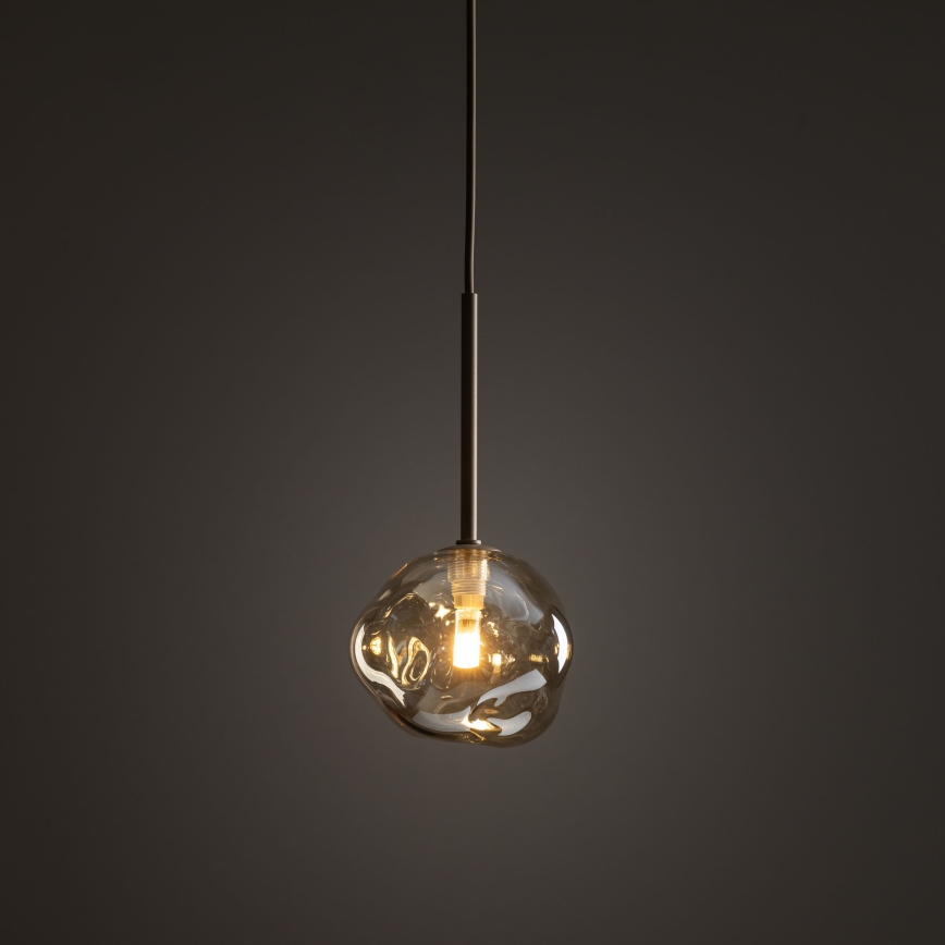 Lustre suspenso por cabo LAVA 1xG9/8W/230V bege/fumado