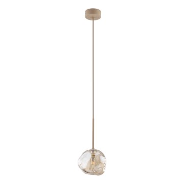 Lustre suspenso por cabo LAVA 1xG9/8W/230V bege/fumê bege