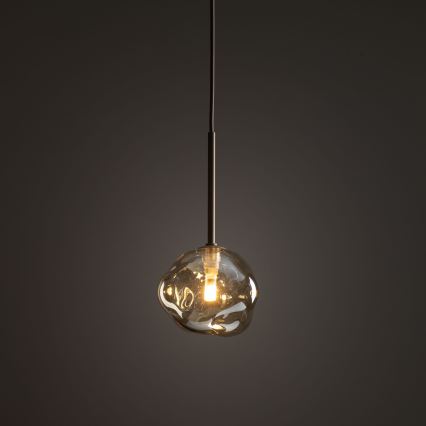 Lustre suspenso por cabo LAVA 1xG9/8W/230V bege/fumê bege