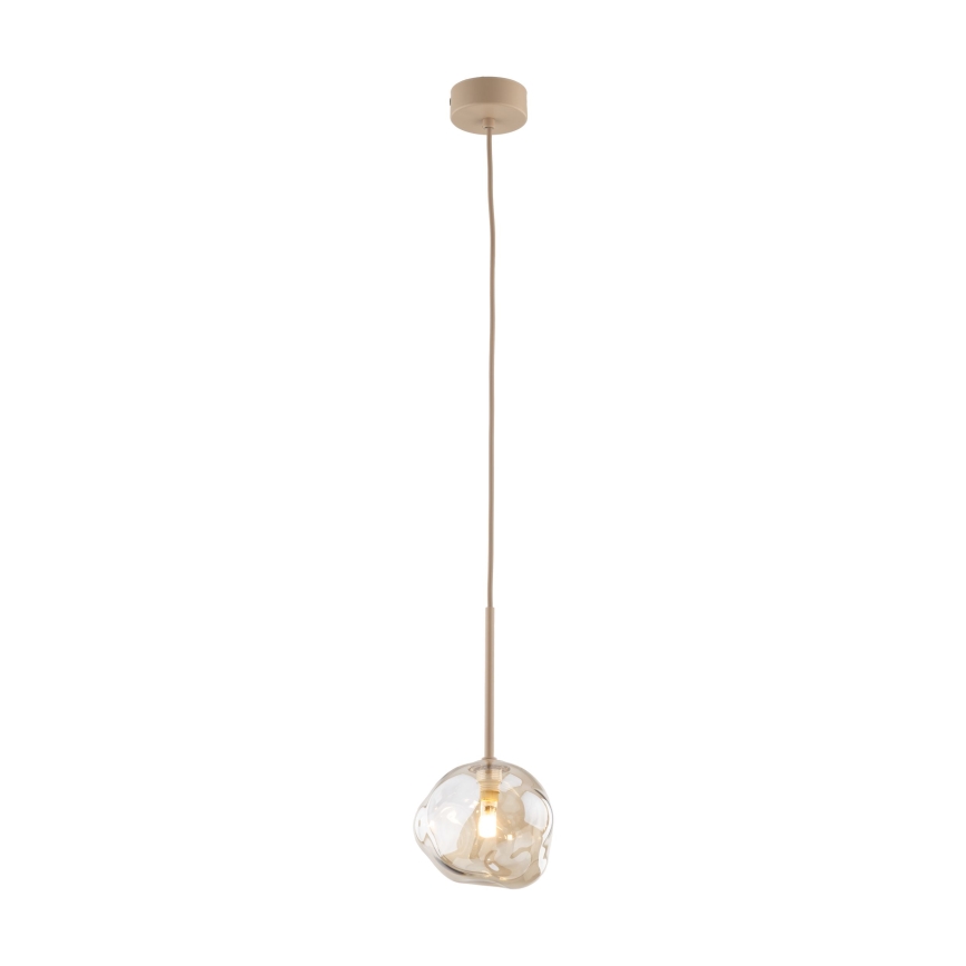 Lustre suspenso por cabo LAVA 1xG9/8W/230V bege/fumê bege