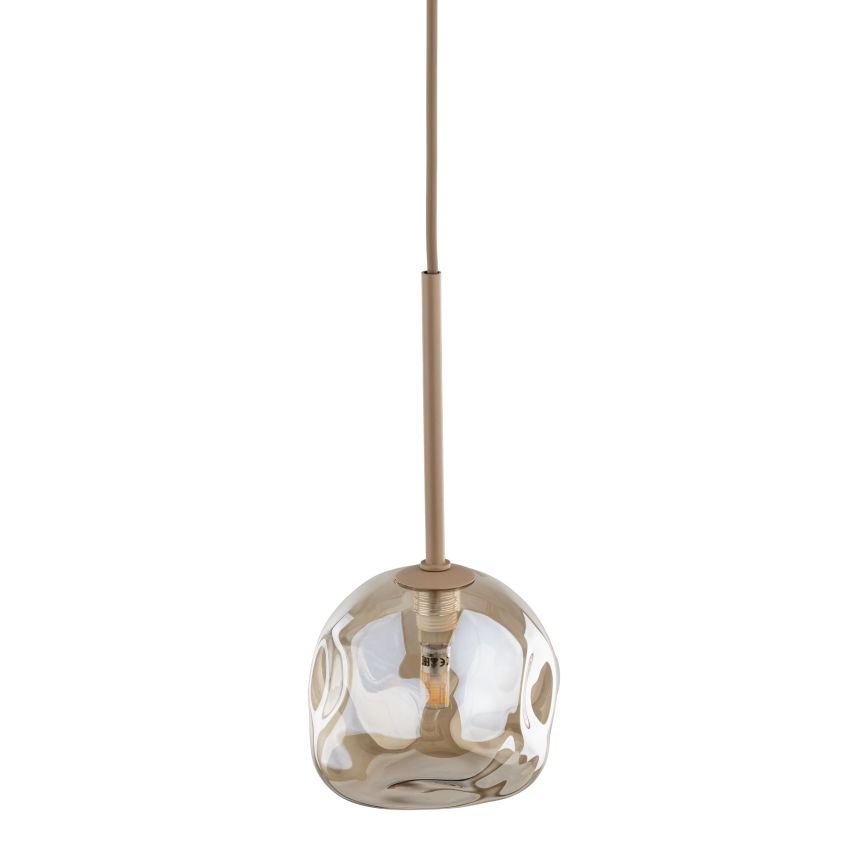 Lustre suspenso por cabo LAVA 1xG9/8W/230V bege/fumê bege