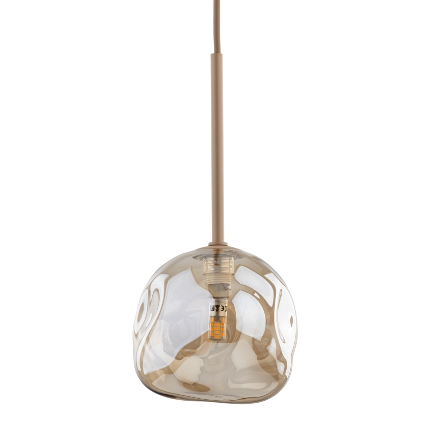 Lustre suspenso por cabo LAVA 1xG9/8W/230V bege/fumê bege