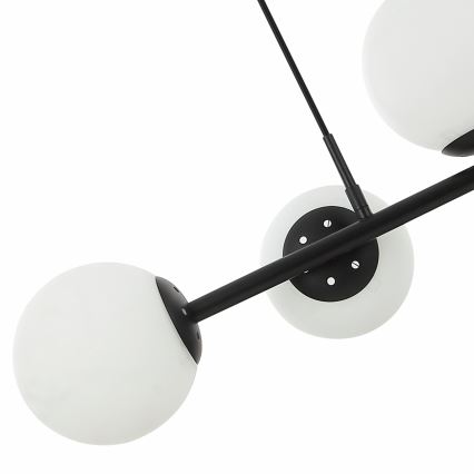 Lustre suspenso por cabo MADDIE 5xE14/5W/230V preto