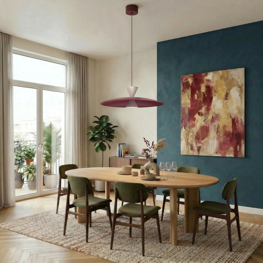 Lustre suspenso por cabo MISTIC 1xGX53/15W/230V bordô