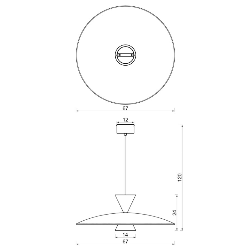 Lustre suspenso por cabo MISTIC 1xGX53/15W/230V bordô