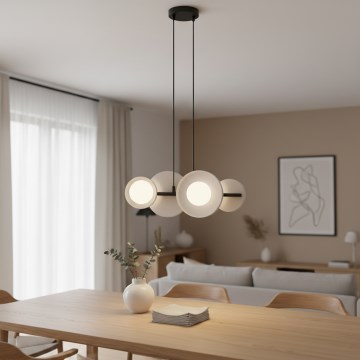 Lustre suspenso por cabo MODELO 4xG9/8W/230V branco