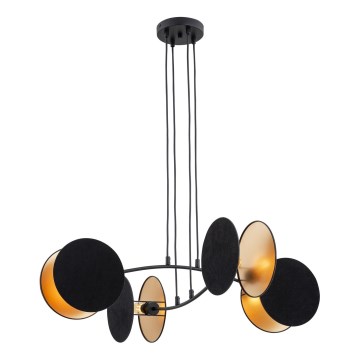 Lustre suspenso por cabo MOTIF 4xE27/15W/230V preto
