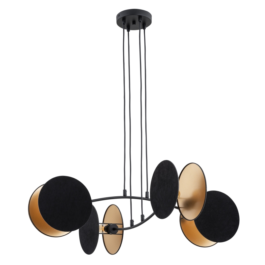 Lustre suspenso por cabo MOTIF 4xE27/15W/230V preto