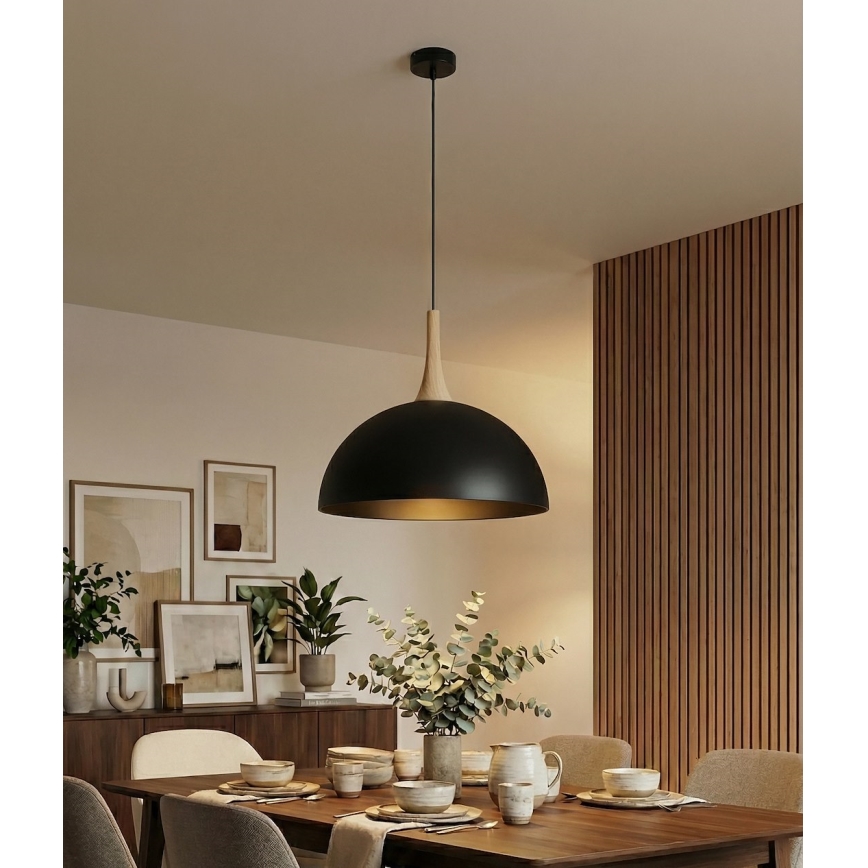 Lustre suspenso por cabo NAUTICA 1xGX53/12W/230V preto