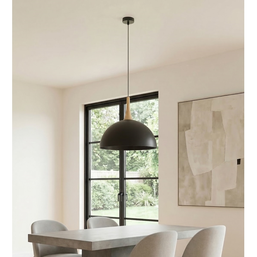 Lustre suspenso por cabo NAUTICA 1xGX53/12W/230V preto