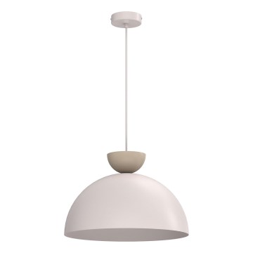 Lustre suspenso por cabo NEVIS 1xE27/15W/230V Ø 38 cm, cor creme