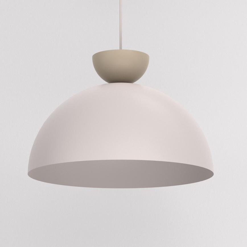 Lustre suspenso por cabo NEVIS 1xE27/15W/230V Ø 38 cm, cor creme
