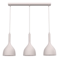 Lustre suspenso por cabo NOAK 3xE27/15W/230V creme