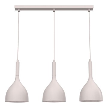 Lustre suspenso por cabo NOAK 3xE27/15W/230V creme