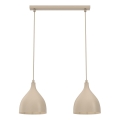 Lustre suspenso por cabo NOAK CLASSIC 2xE27/15W/230V bege