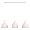 Lustre suspenso por cabo NOAK CLASSIC 3xE27/15W/230V creme