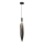 Lustre suspenso por cabo NORDIC 1xG9/5W/230V preto cromado