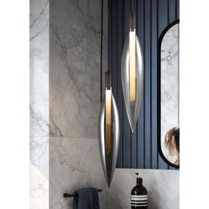 Lustre suspenso por cabo NORDIC 1xG9/5W/230V preto cromado