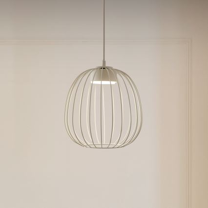 Lustre suspenso por cabo OVELLA 1xGX53/10W/230V Ø 25 cm creme