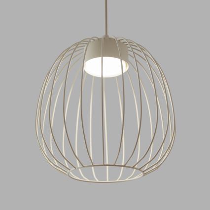 Lustre suspenso por cabo OVELLA 1xGX53/10W/230V Ø 25 cm creme