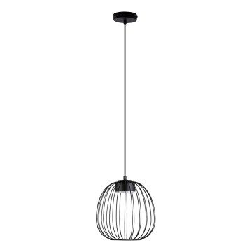 Lustre suspenso por cabo OVELLA 1xGX53/10W/230V Ø 25 cm preto