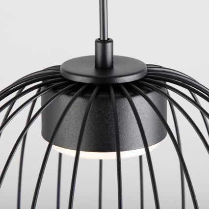Lustre suspenso por cabo OVELLA 1xGX53/10W/230V Ø 25 cm preto