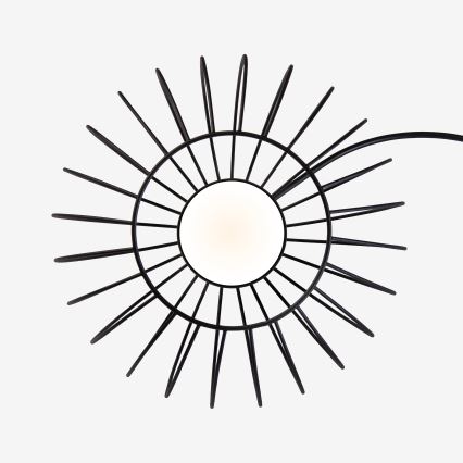 Lustre suspenso por cabo OVELLA 1xGX53/10W/230V Ø 25 cm preto