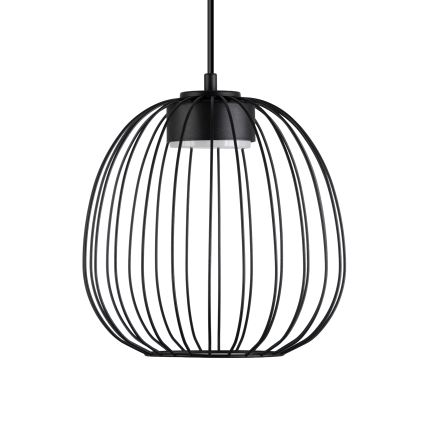 Lustre suspenso por cabo OVELLA 1xGX53/10W/230V Ø 25 cm preto