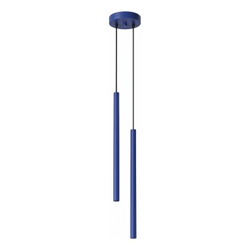 Lustre suspenso por cabo PASTELO 2xG9/8W/230V azul