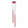 Lustre suspenso por cabo PASTELO 2xG9/8W/230V vermelho