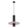 Lustre suspenso por cabo PELTA 1xGU10/10W/230V preto/creme