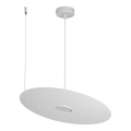 Lustre suspenso por cabo PIATTO 1xGX53/15W/230V, diâmetro 45 cm, branco