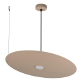 Lustre suspenso por cabo PIATTO 1xGX53/15W/230V, diâmetro 55 cm, bege