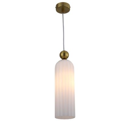 Lustre suspenso por cabo PIEGA 1xE14/40W/230V latão/branco