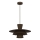 Lustre suspenso por cabo PLATO 1xE27/15W/230V castanho