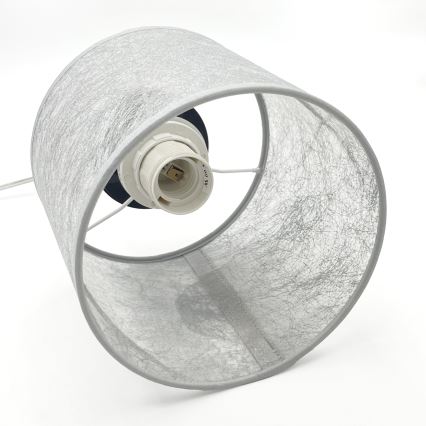 Lustre suspenso por cabo ROSA 1xE27/60W/230V preto/cinza