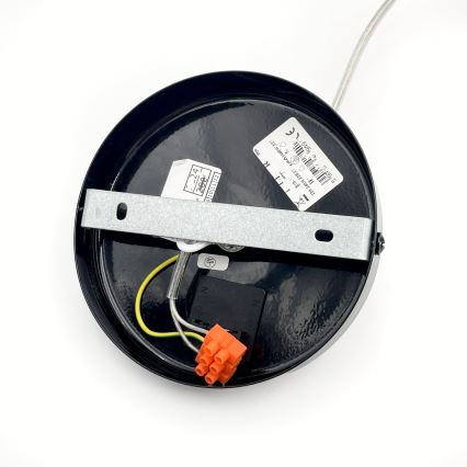 Lustre suspenso por cabo ROSA 1xE27/60W/230V preto/cinza