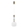 Lustre suspenso por cabo ROYAL 1xE27/15W/230V dourado/branco