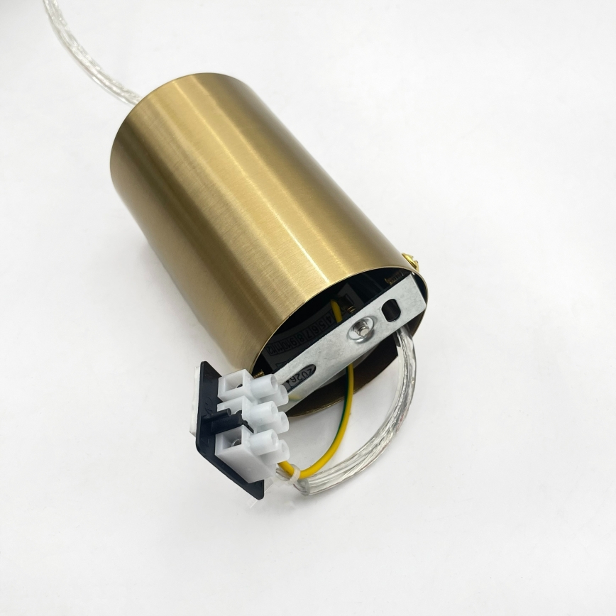 Lustre suspenso por cabo ROYAL 1xE27/15W/230V dourado/branco