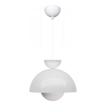 Lustre suspenso por cabo SALVA 1xE27/15W/230V branco