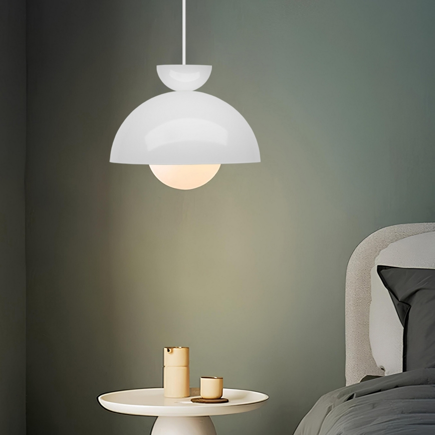 Lustre suspenso por cabo SALVA 1xE27/15W/230V branco