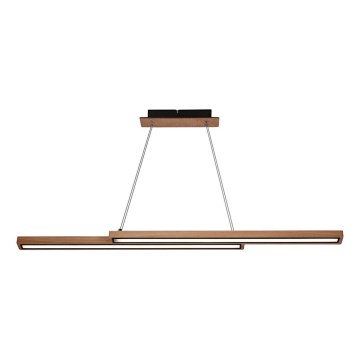 Lustre suspenso por cabo SENTO LED/19W/230V em madeira