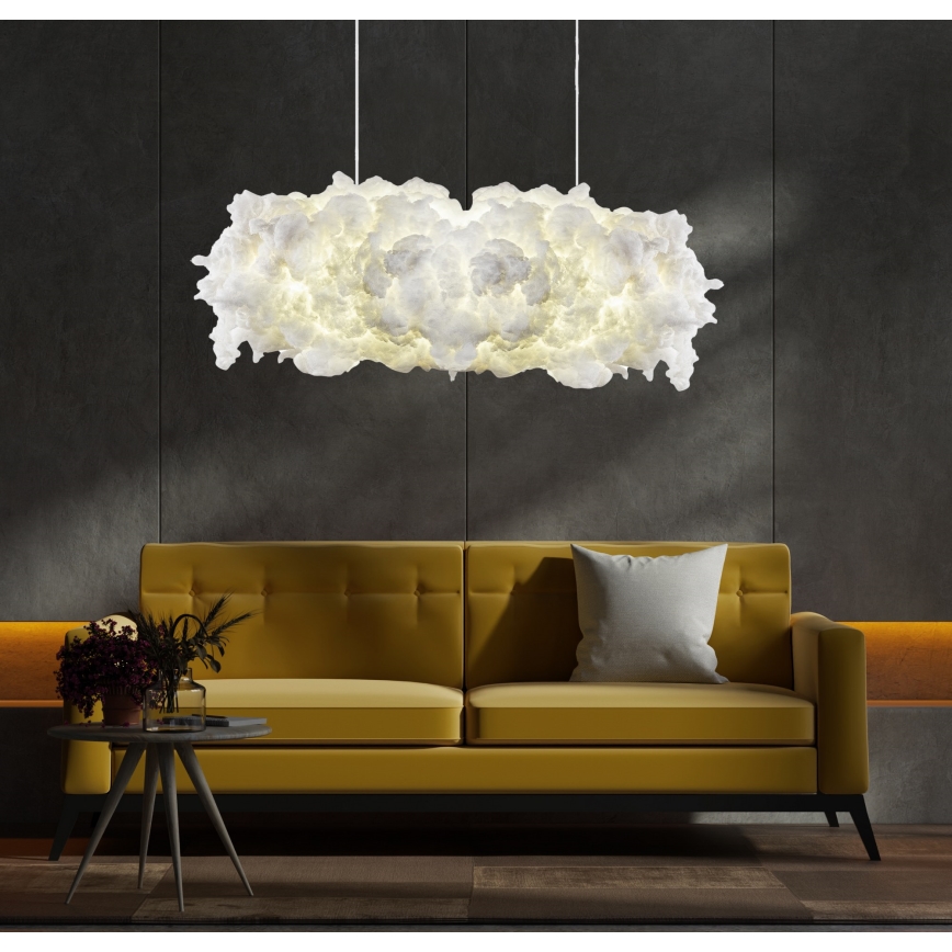 Lustre suspenso por cabo SERENE 2xE27/40W/230V branco